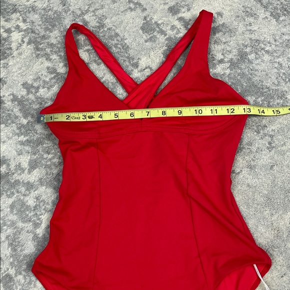 NWT Skin The Devon Cutout Swimsuit In Red One Piece Sz XS - Picture 6 of 10